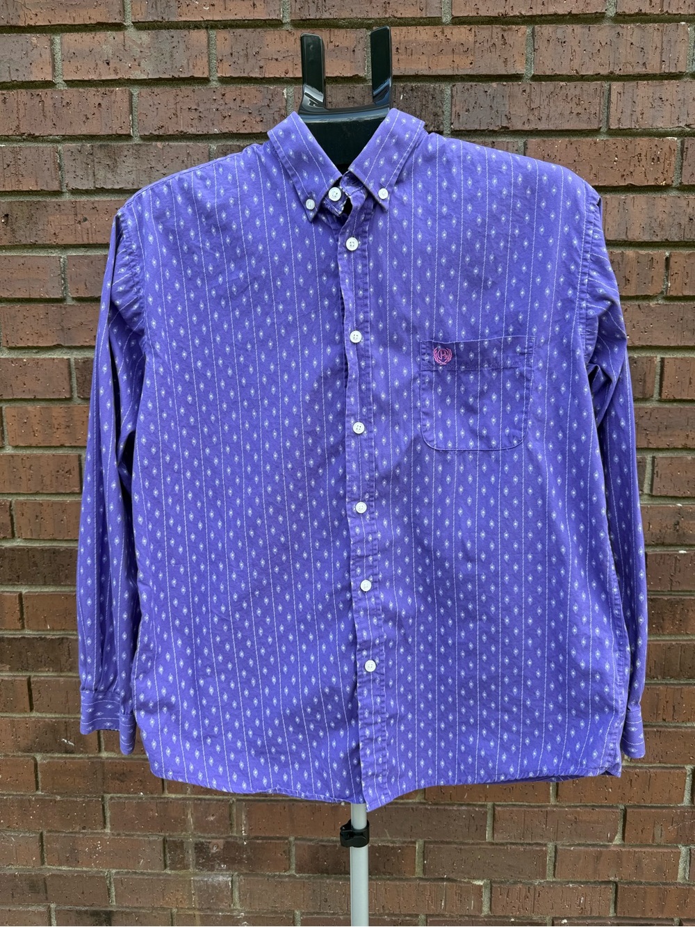 Vintage Panhandle Slim Western Shirt 90s Button Down Purple Youth Size XL 18 USA
